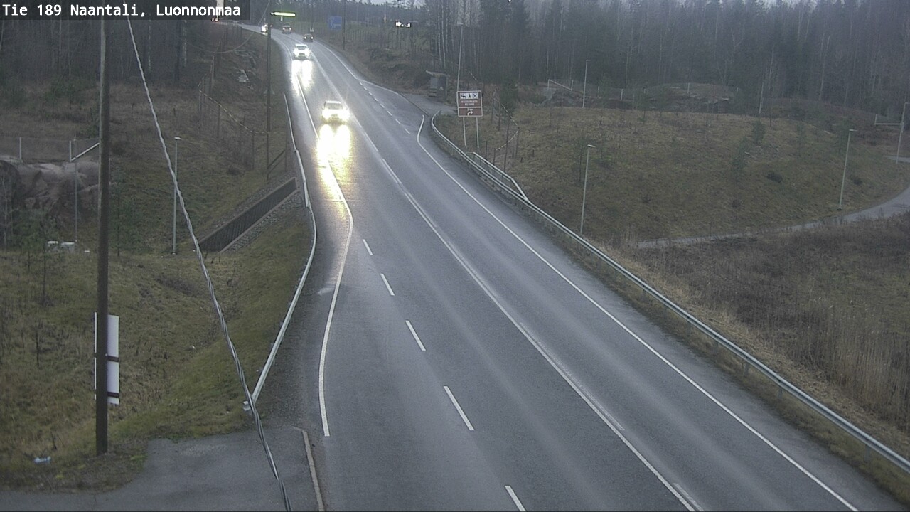 Weather Camera Image Väg 189 Nådendal, Luonnonmaa, Naantali, Varsinais-Suomi