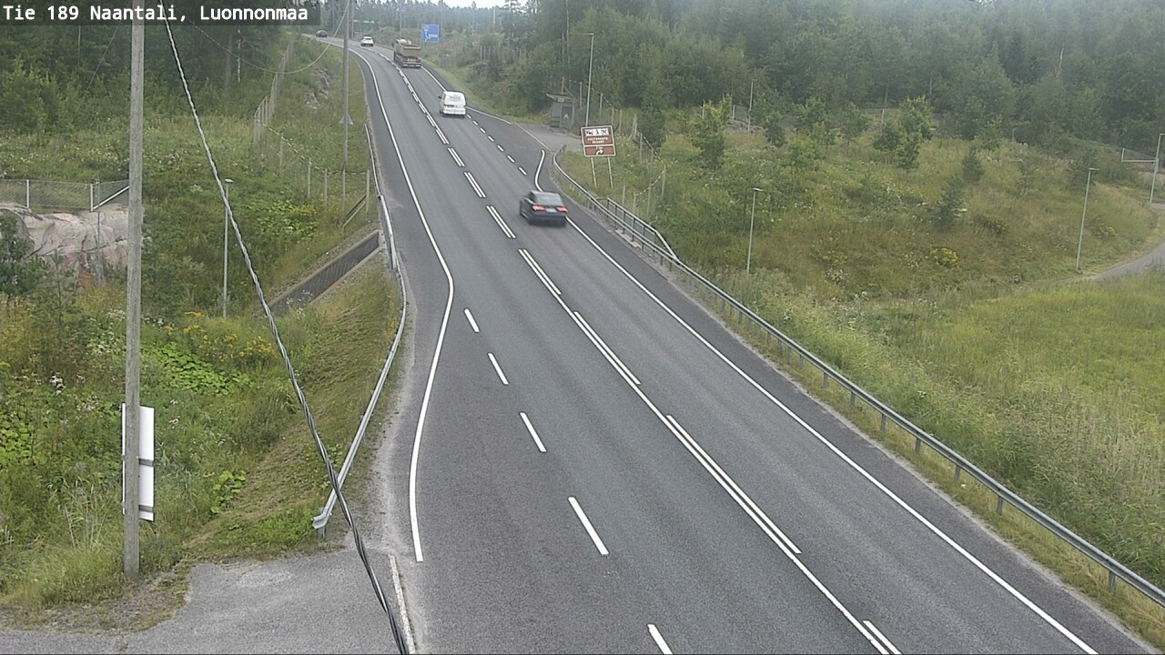 Weather Camera Image Road 189 Naantali, Luonnonmaa, Naantali, Varsinais-Suomi