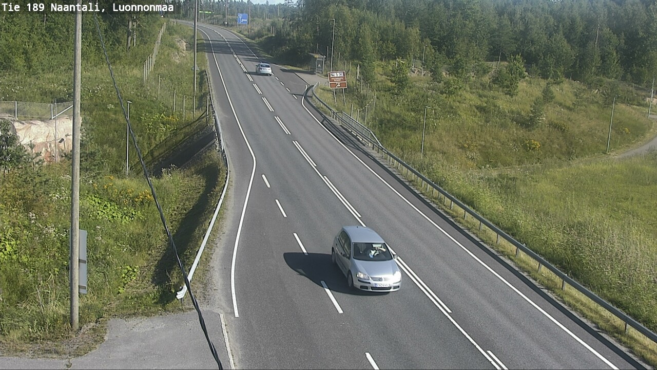 Weather Camera Image Road 189 Naantali, Luonnonmaa, Naantali, Varsinais-Suomi