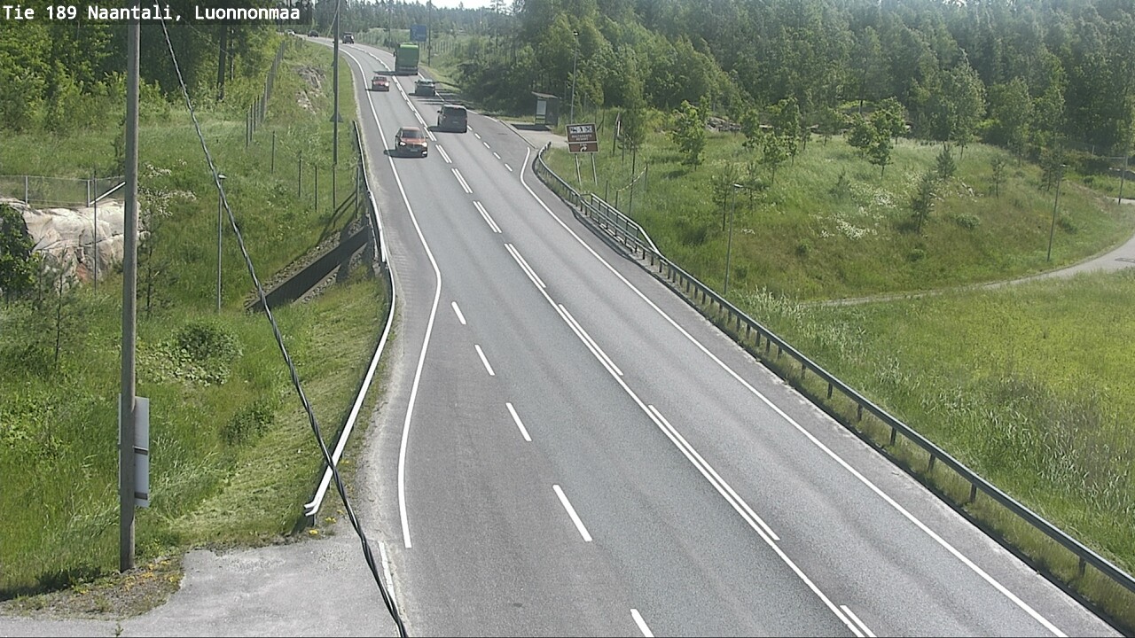 Weather Camera Image Väg 189 Nådendal, Luonnonmaa, Naantali, Varsinais-Suomi