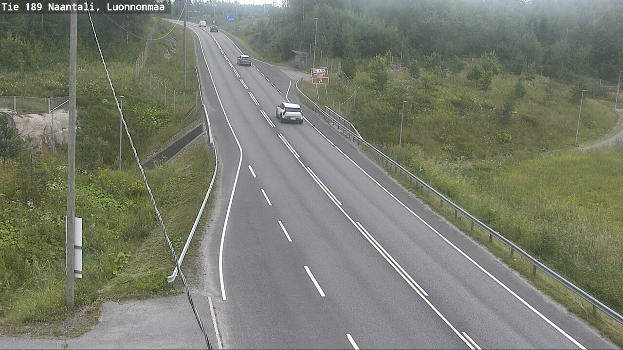 Weather Camera Image Väg 189 Nådendal, Luonnonmaa, Naantali, Varsinais-Suomi