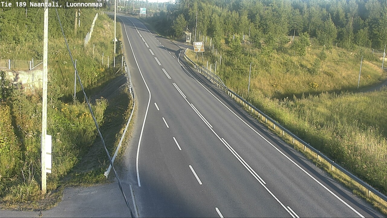 Weather Camera Image Road 189 Naantali, Luonnonmaa, Naantali, Varsinais-Suomi