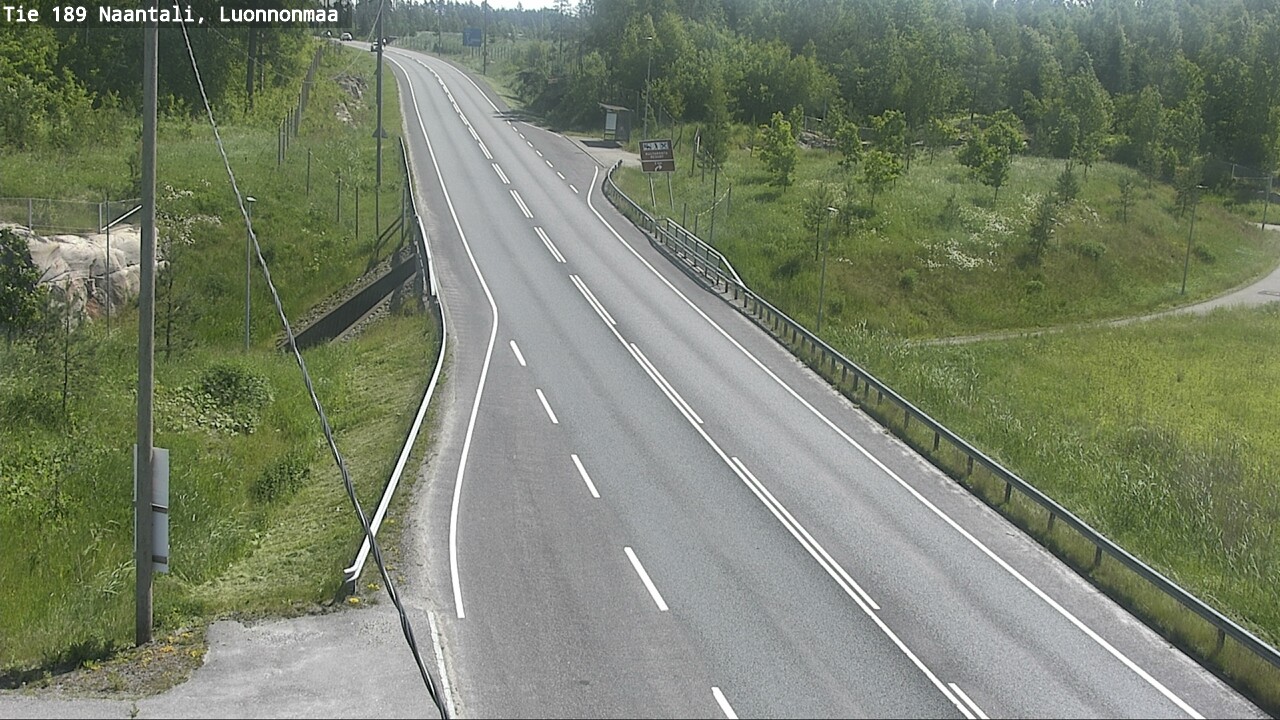 Weather Camera Image Väg 189 Nådendal, Luonnonmaa, Naantali, Varsinais-Suomi