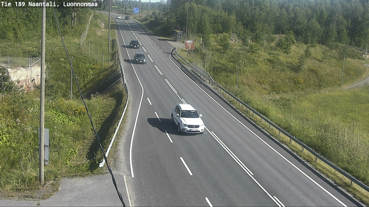 Weather Camera Image Road 189 Naantali, Luonnonmaa, Naantali, Varsinais-Suomi