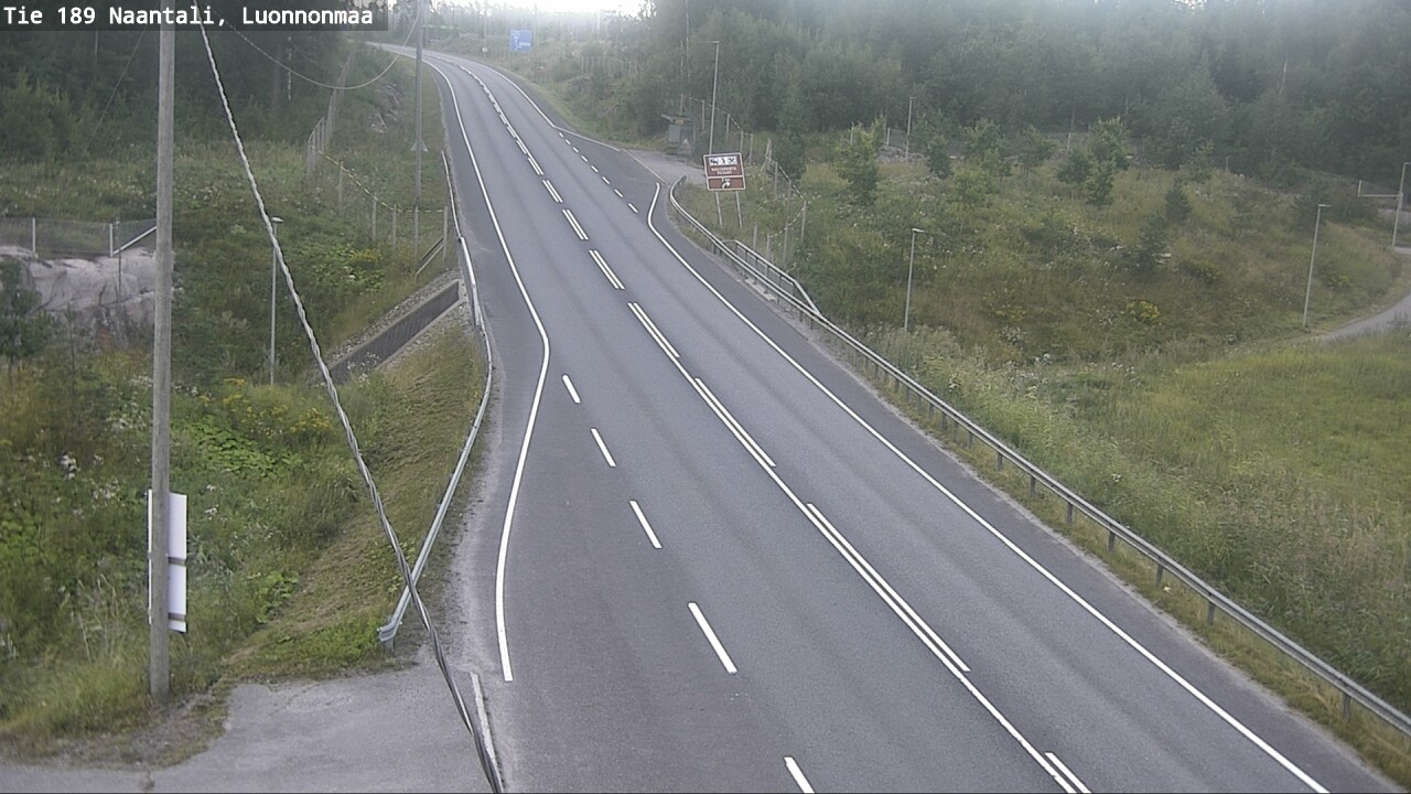 Weather Camera Image Road 189 Naantali, Luonnonmaa, Naantali, Varsinais-Suomi