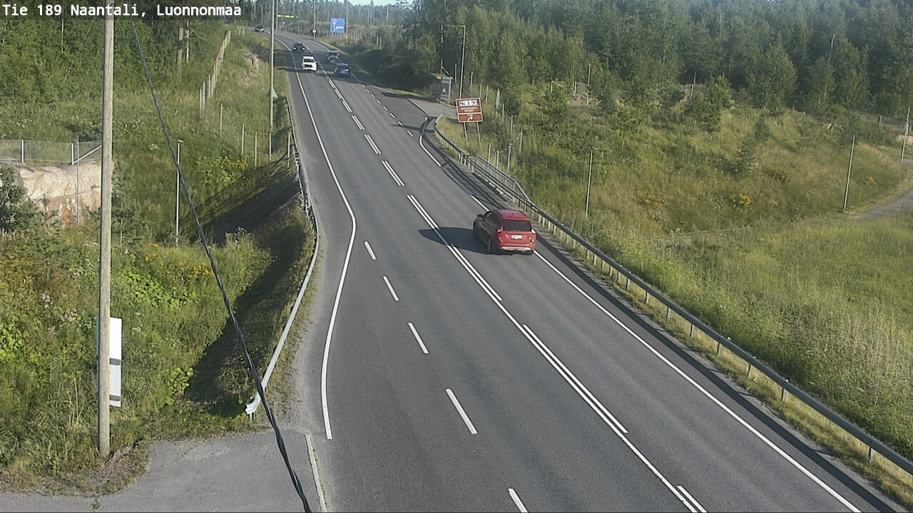 Weather Camera Image Road 189 Naantali, Luonnonmaa, Naantali, Varsinais-Suomi
