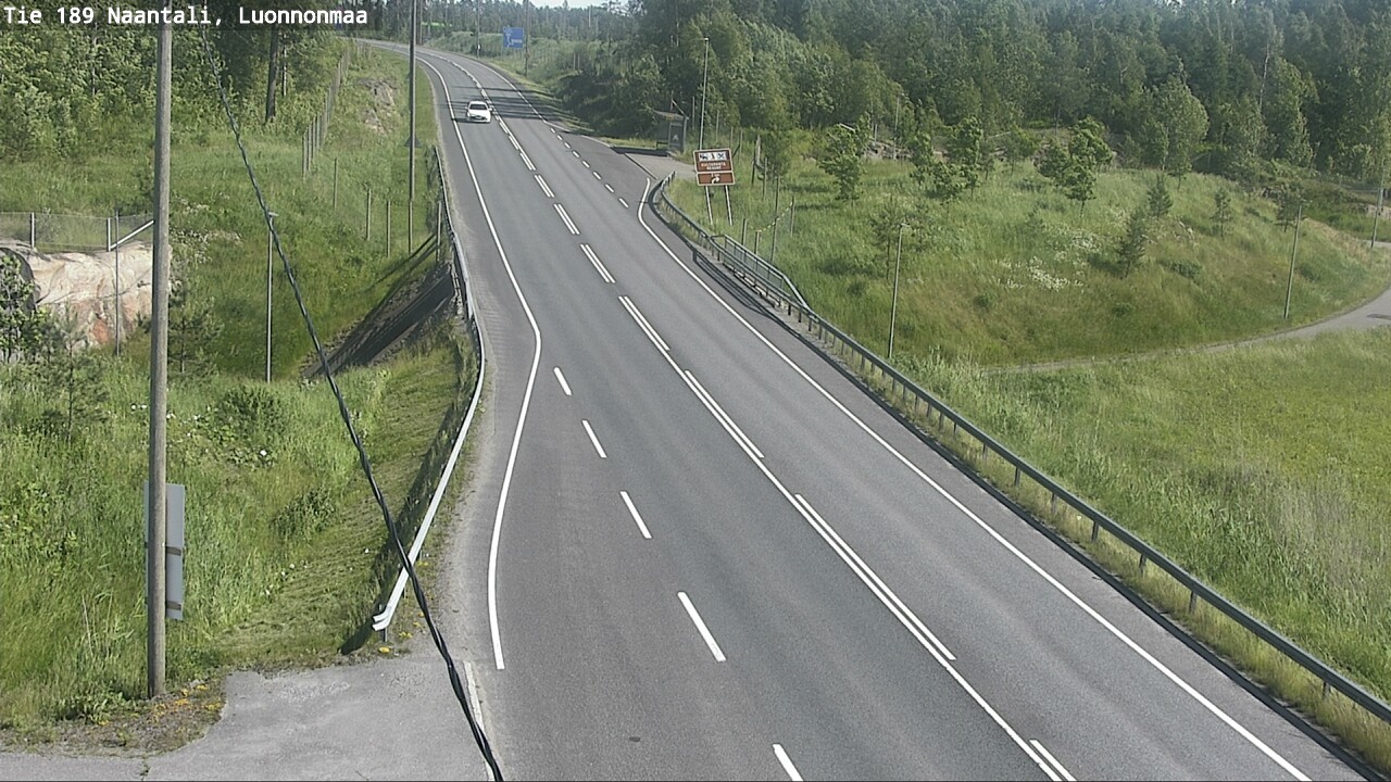 Weather Camera Image Road 189 Naantali, Luonnonmaa, Naantali, Varsinais-Suomi
