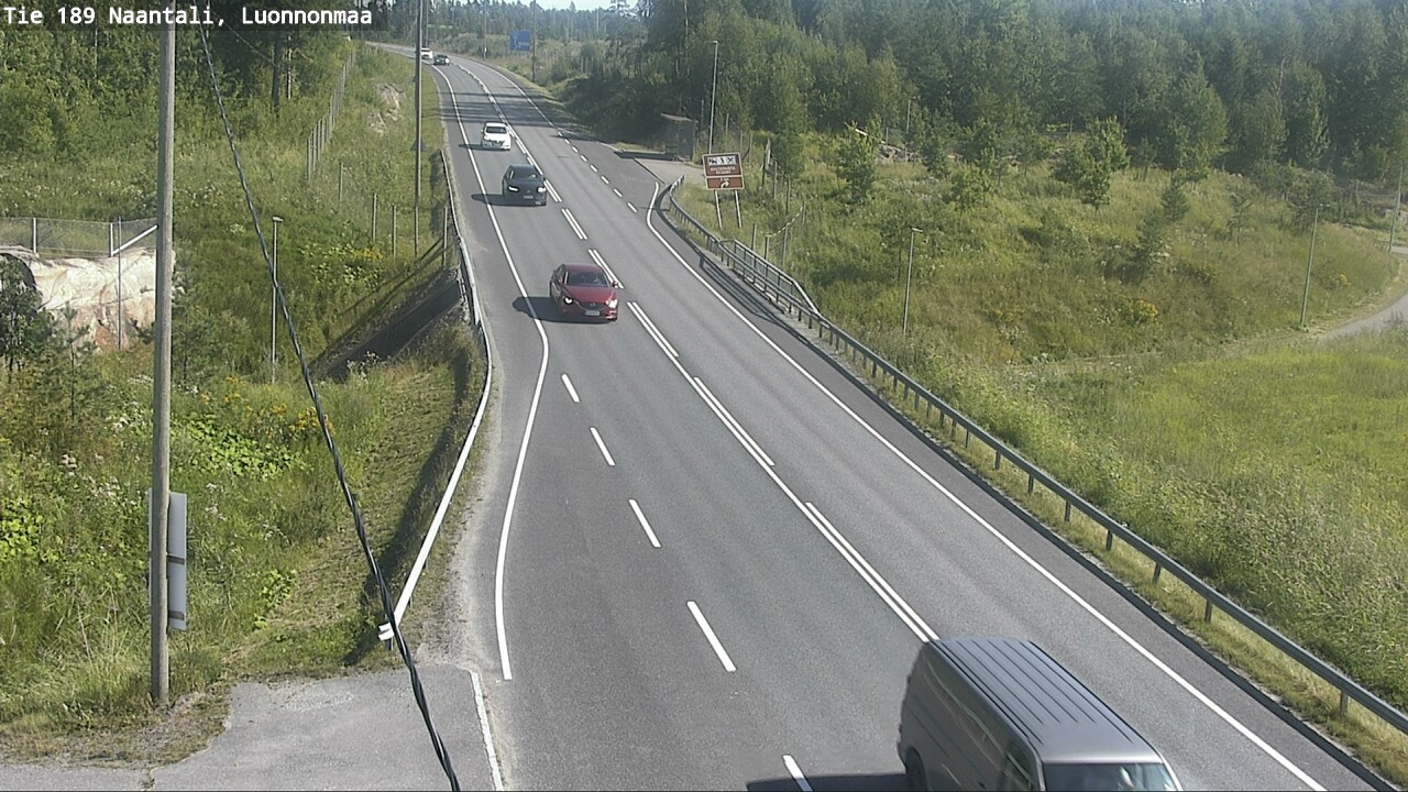 Weather Camera Image Road 189 Naantali, Luonnonmaa, Naantali, Varsinais-Suomi