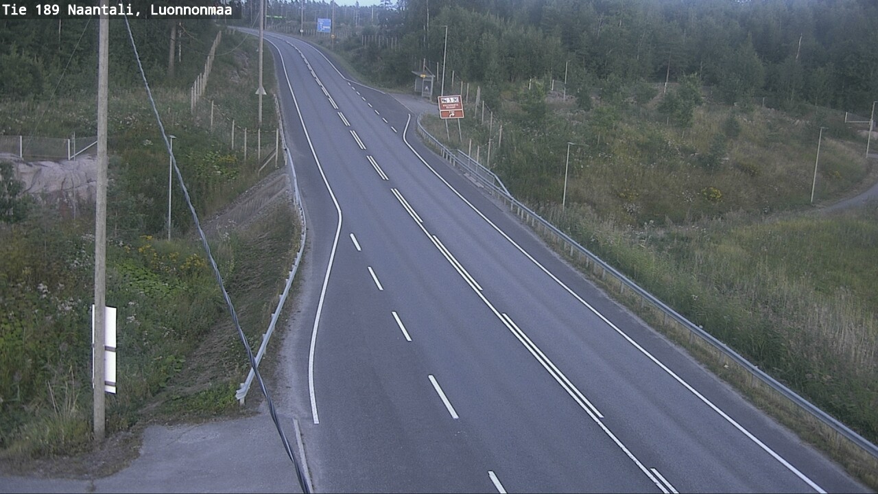 Weather Camera Image Road 189 Naantali, Luonnonmaa, Naantali, Varsinais-Suomi