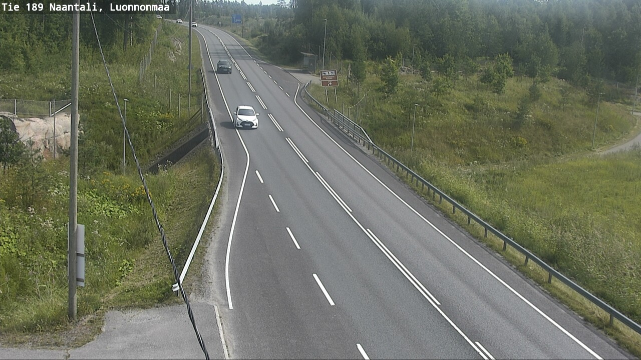 Weather Camera Image Road 189 Naantali, Luonnonmaa, Naantali, Varsinais-Suomi