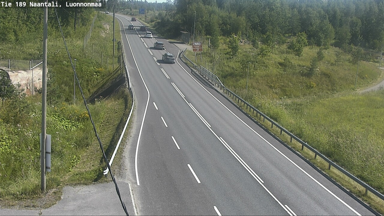 Weather Camera Image Road 189 Naantali, Luonnonmaa, Naantali, Varsinais-Suomi