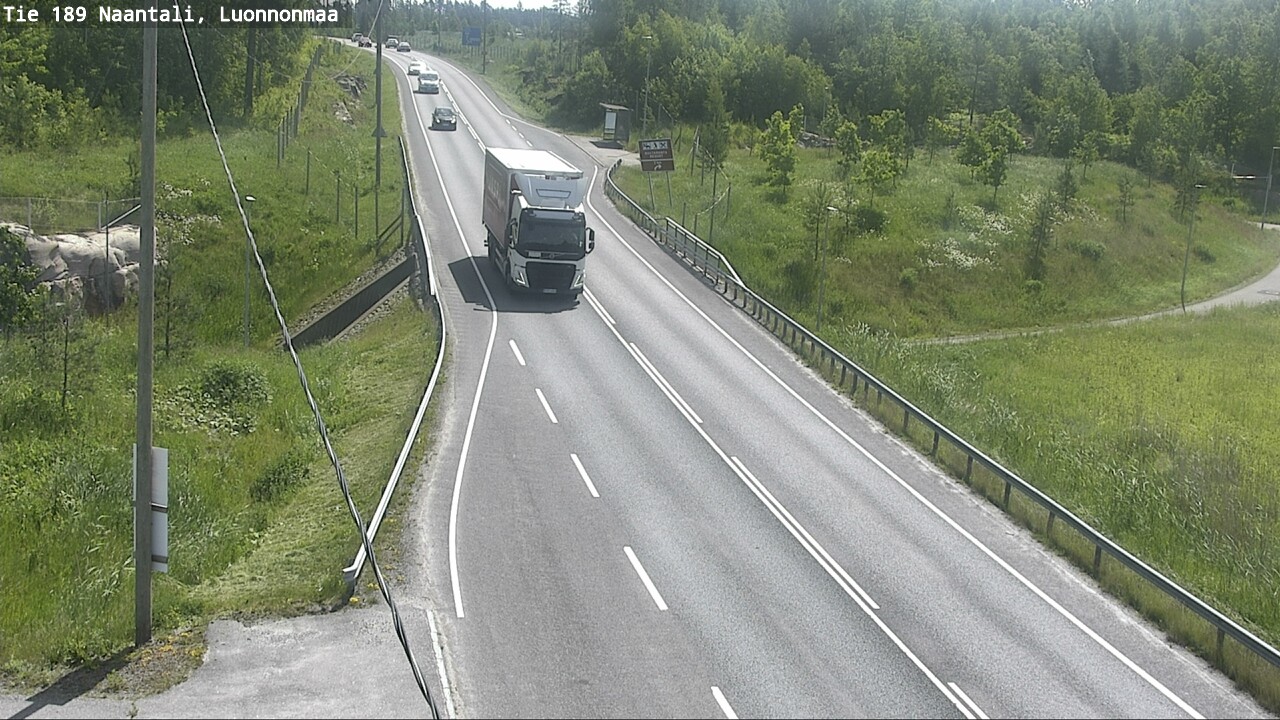 Weather Camera Image Väg 189 Nådendal, Luonnonmaa, Naantali, Varsinais-Suomi