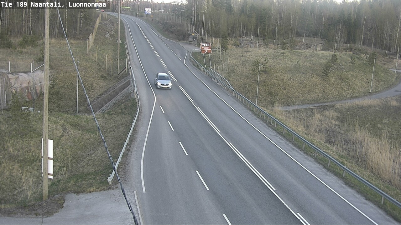 Weather Camera Image Väg 189 Nådendal, Luonnonmaa, Naantali, Varsinais-Suomi