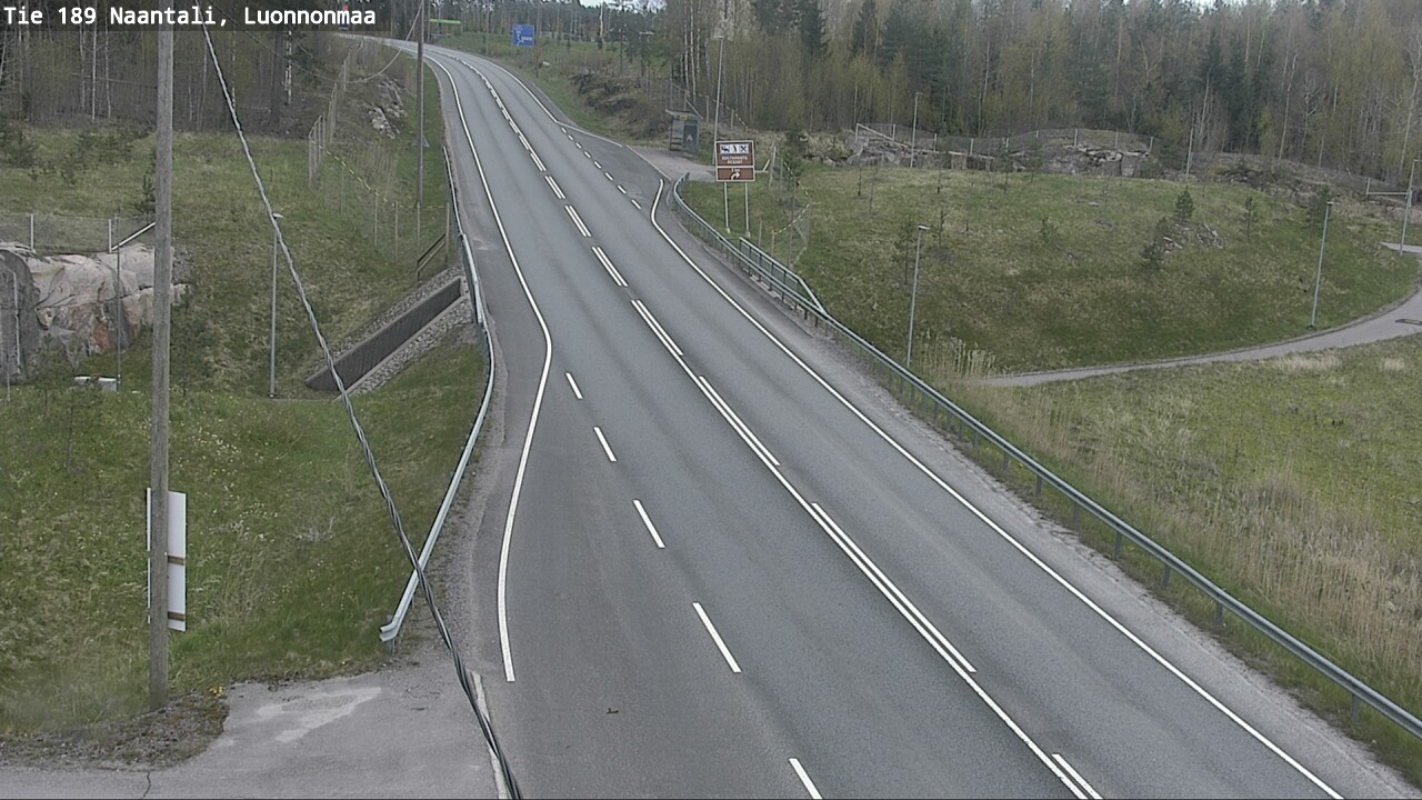 Weather Camera Image Road 189 Naantali, Luonnonmaa, Naantali, Varsinais-Suomi