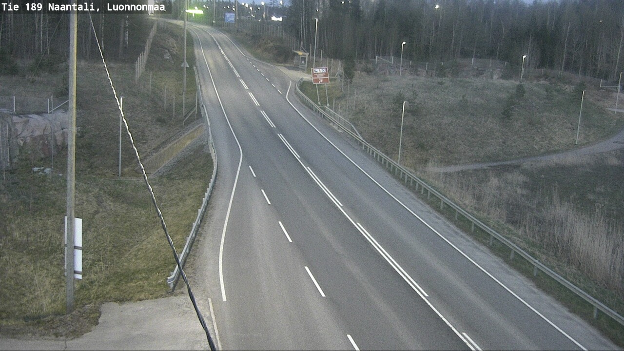 Weather Camera Image Väg 189 Nådendal, Luonnonmaa, Naantali, Varsinais-Suomi