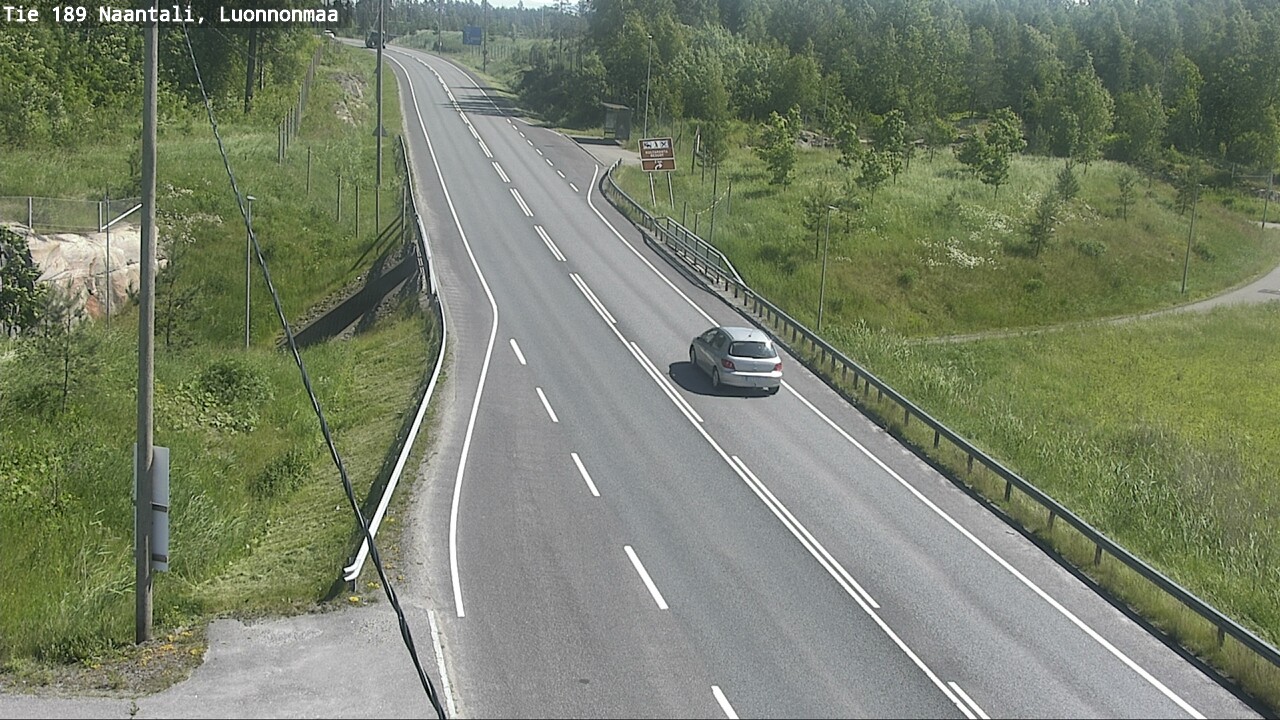 Weather Camera Image Road 189 Naantali, Luonnonmaa, Naantali, Varsinais-Suomi