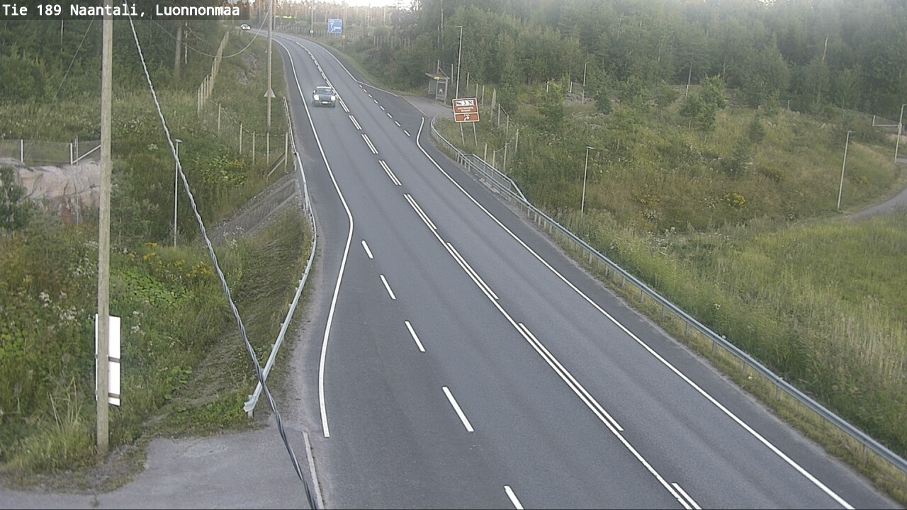 Weather Camera Image Road 189 Naantali, Luonnonmaa, Naantali, Varsinais-Suomi