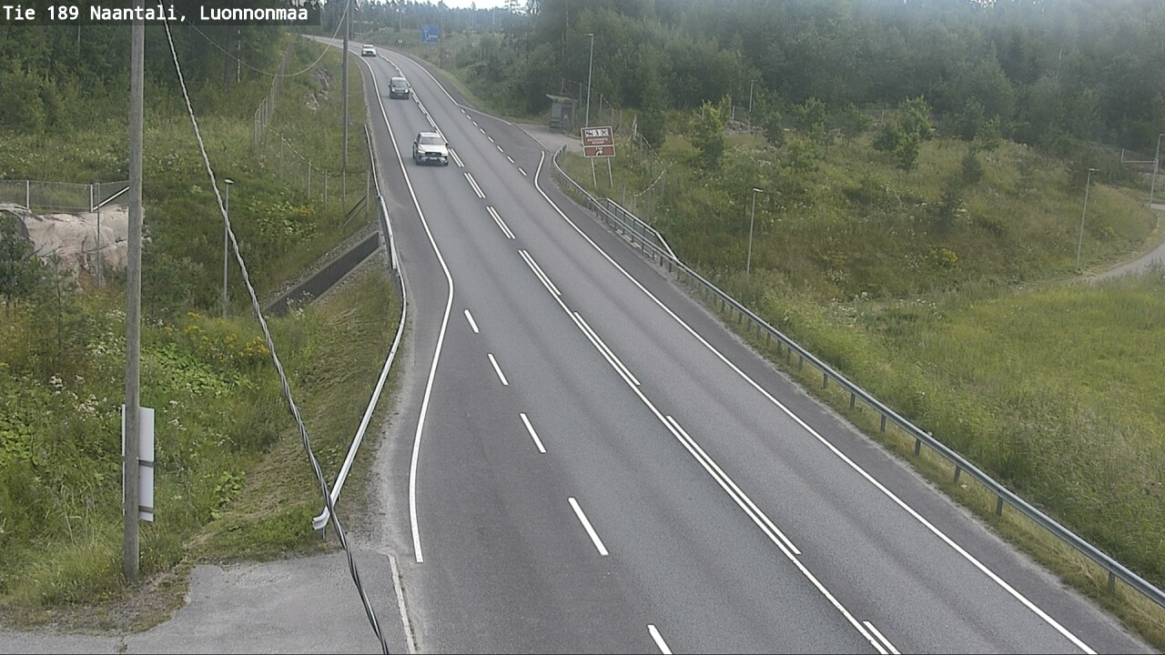 Weather Camera Image Road 189 Naantali, Luonnonmaa, Naantali, Varsinais-Suomi