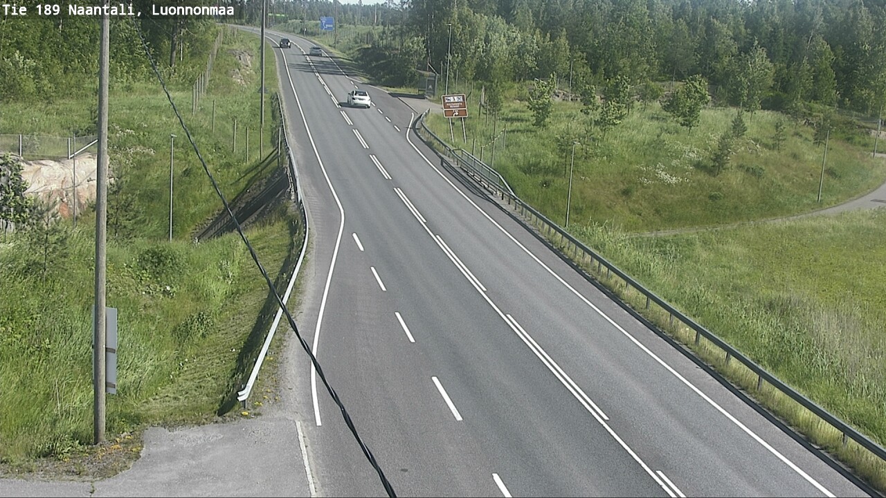 Weather Camera Image Road 189 Naantali, Luonnonmaa, Naantali, Varsinais-Suomi