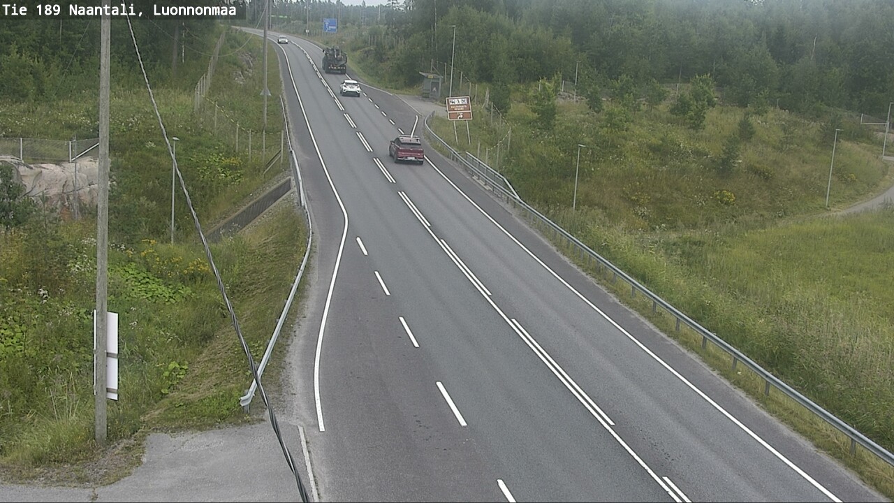 Weather Camera Image Road 189 Naantali, Luonnonmaa, Naantali, Varsinais-Suomi