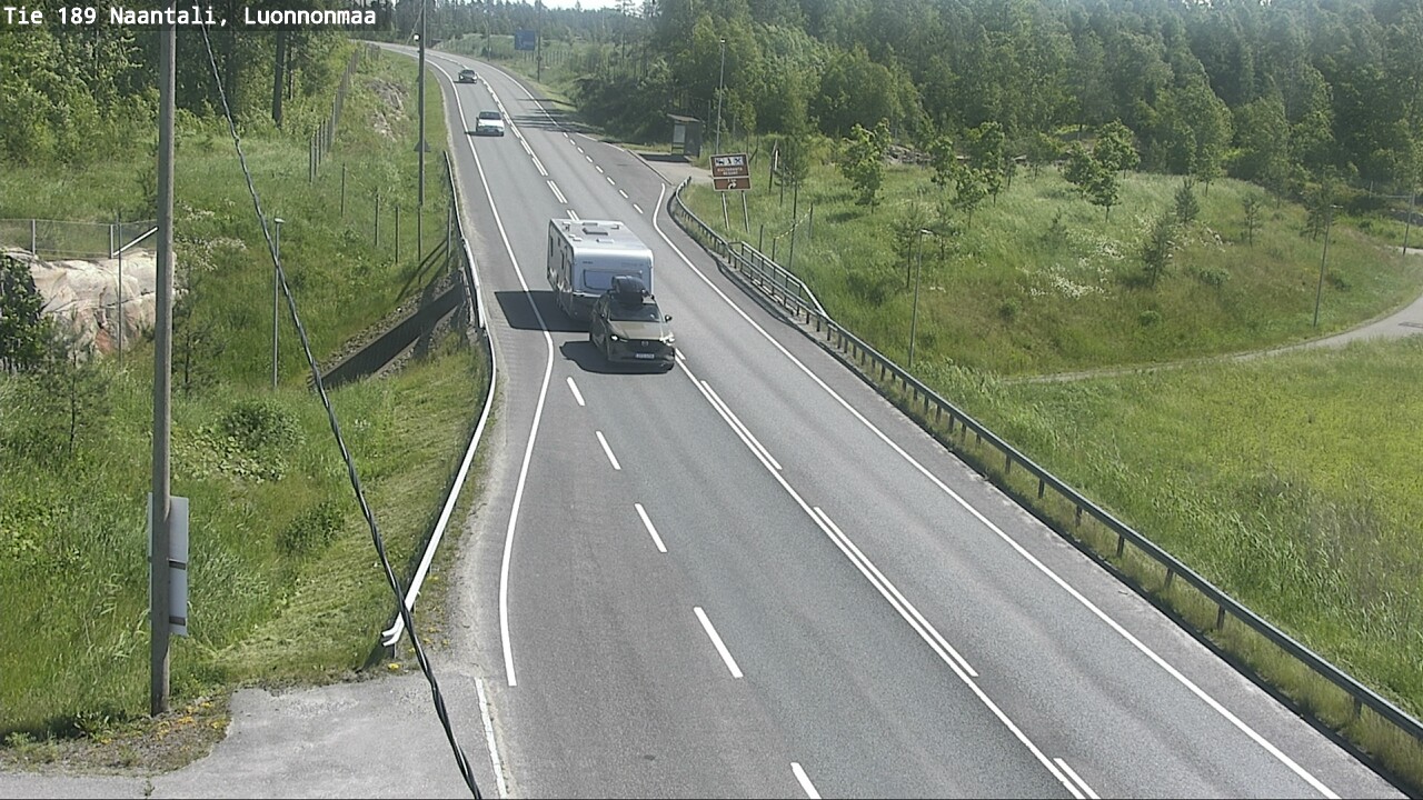 Weather Camera Image Road 189 Naantali, Luonnonmaa, Naantali, Varsinais-Suomi
