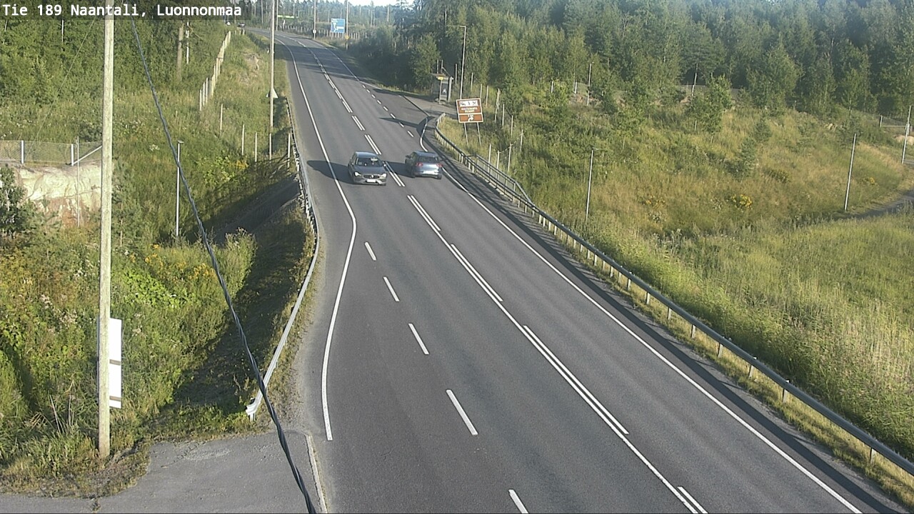 Weather Camera Image Road 189 Naantali, Luonnonmaa, Naantali, Varsinais-Suomi