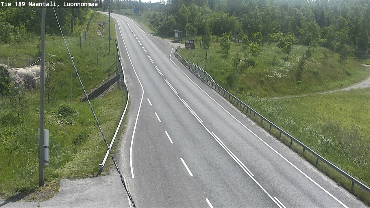 Weather Camera Image Väg 189 Nådendal, Luonnonmaa, Naantali, Varsinais-Suomi