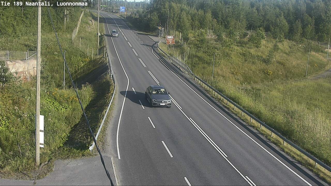 Weather Camera Image Road 189 Naantali, Luonnonmaa, Naantali, Varsinais-Suomi