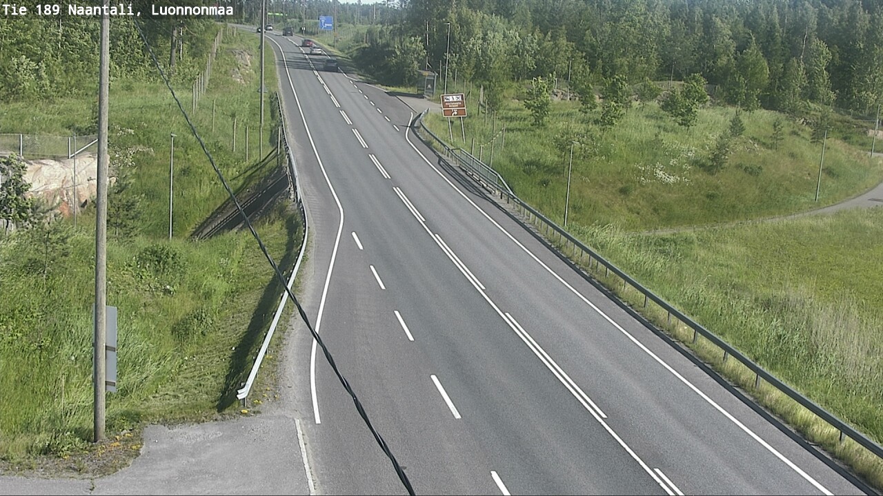 Weather Camera Image Road 189 Naantali, Luonnonmaa, Naantali, Varsinais-Suomi