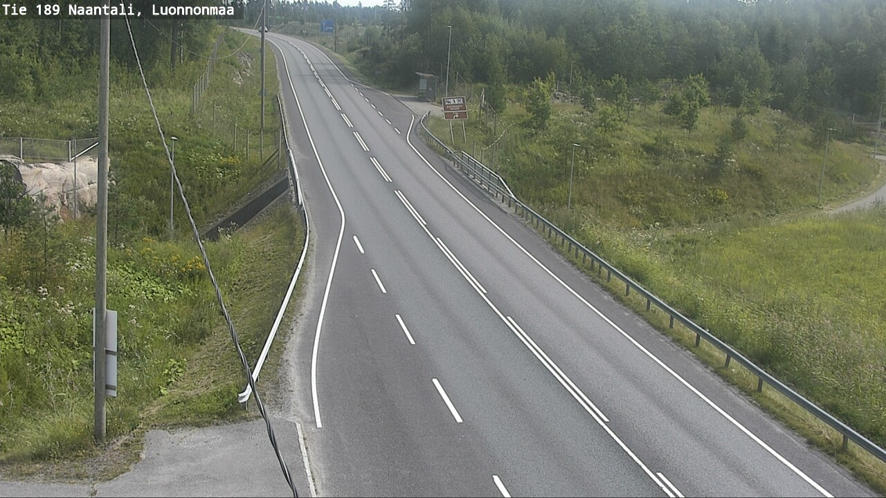 Weather Camera Image Road 189 Naantali, Luonnonmaa, Naantali, Varsinais-Suomi