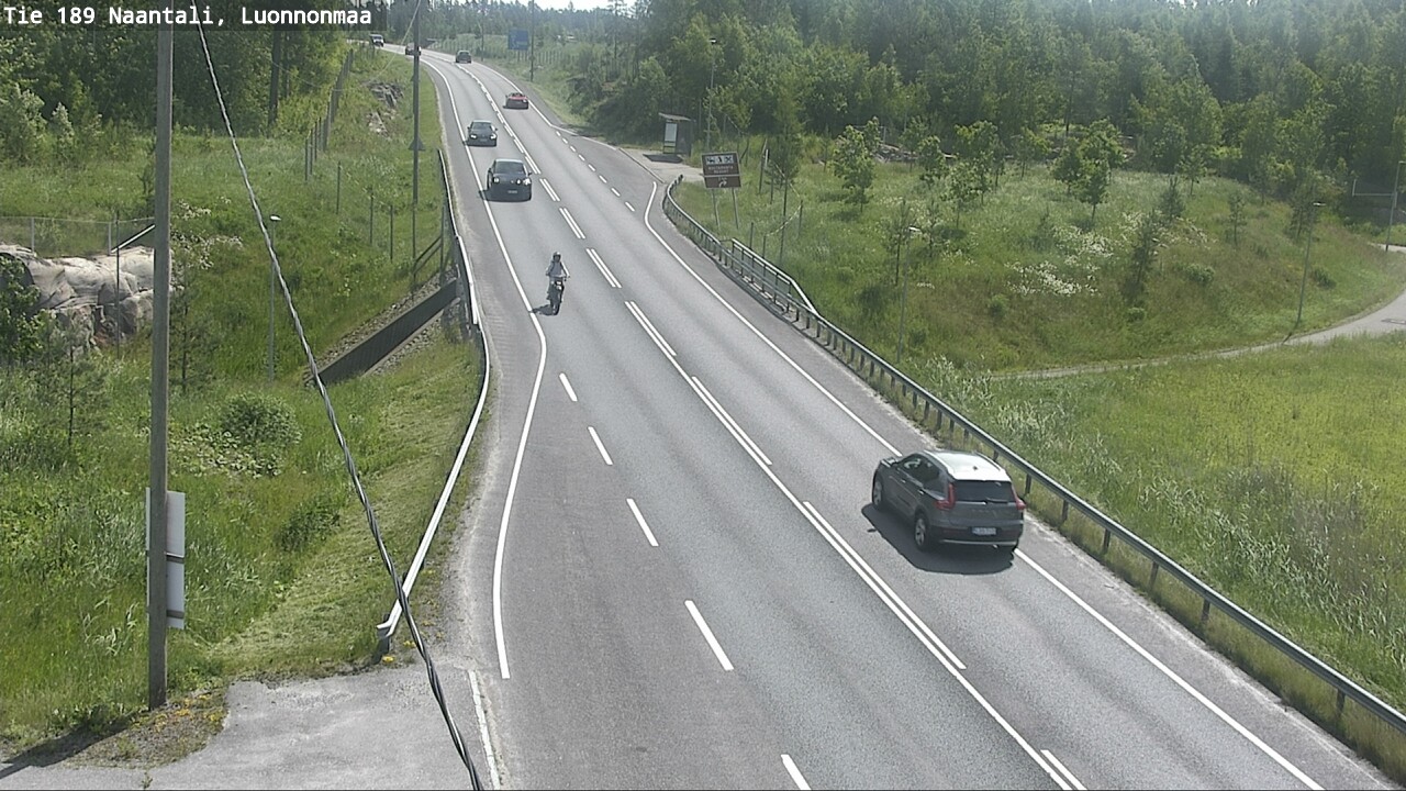 Weather Camera Image Väg 189 Nådendal, Luonnonmaa, Naantali, Varsinais-Suomi