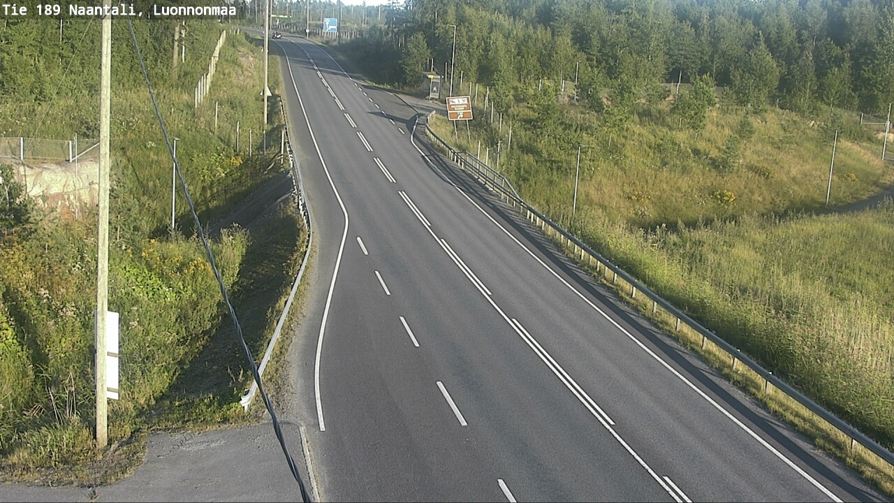 Weather Camera Image Road 189 Naantali, Luonnonmaa, Naantali, Varsinais-Suomi