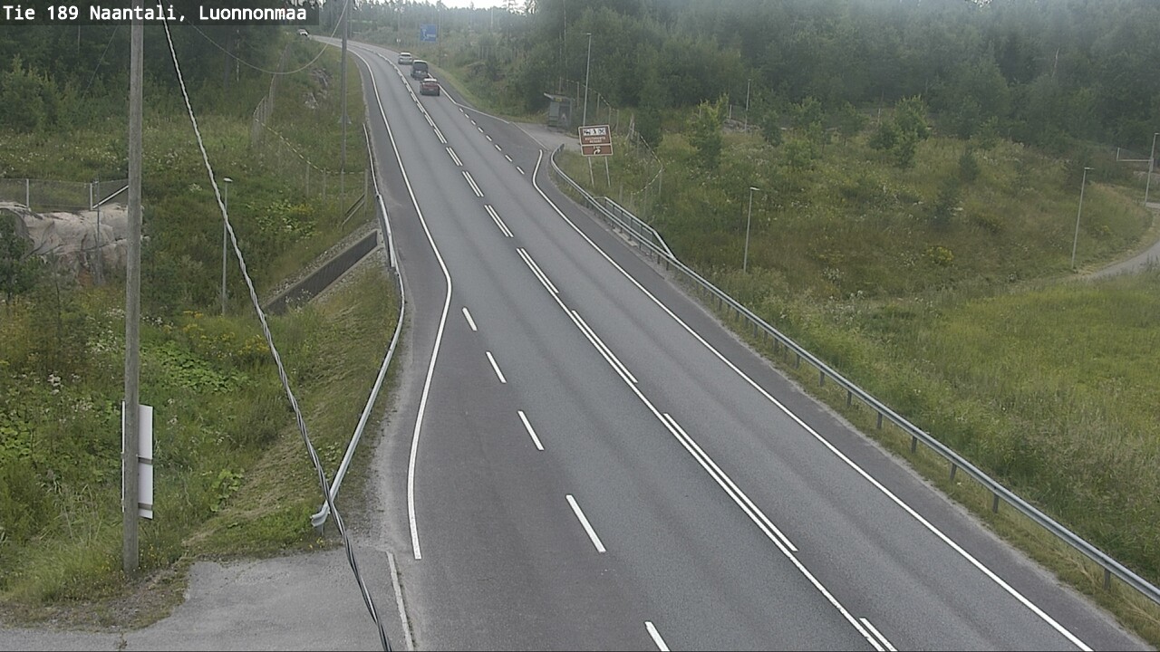 Weather Camera Image Väg 189 Nådendal, Luonnonmaa, Naantali, Varsinais-Suomi