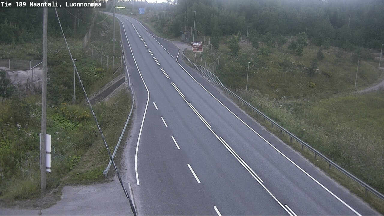 Weather Camera Image Road 189 Naantali, Luonnonmaa, Naantali, Varsinais-Suomi