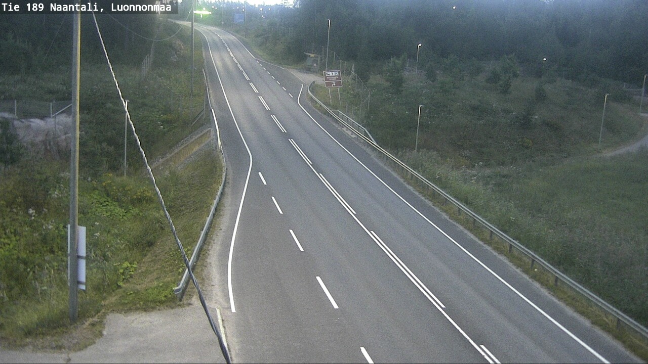 Weather Camera Image Road 189 Naantali, Luonnonmaa, Naantali, Varsinais-Suomi