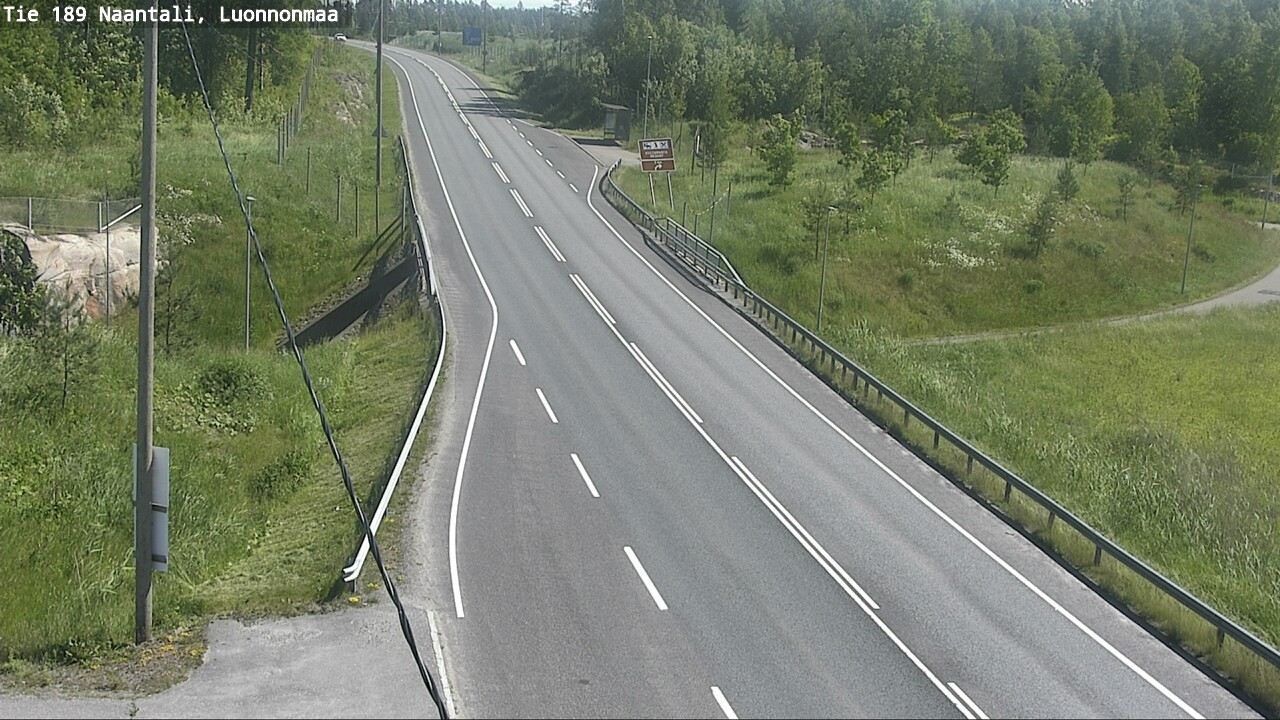 Weather Camera Image Road 189 Naantali, Luonnonmaa, Naantali, Varsinais-Suomi