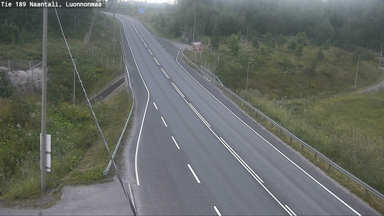 Weather Camera Image Road 189 Naantali, Luonnonmaa, Naantali, Varsinais-Suomi