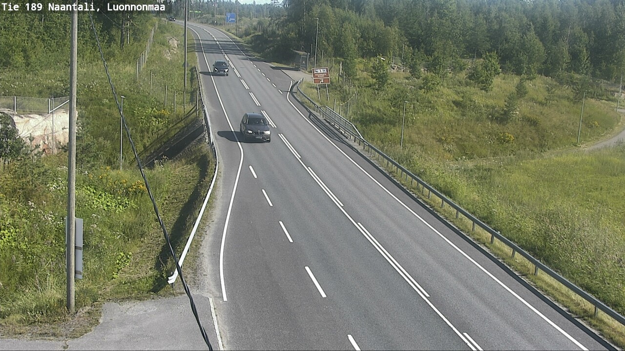 Weather Camera Image Road 189 Naantali, Luonnonmaa, Naantali, Varsinais-Suomi