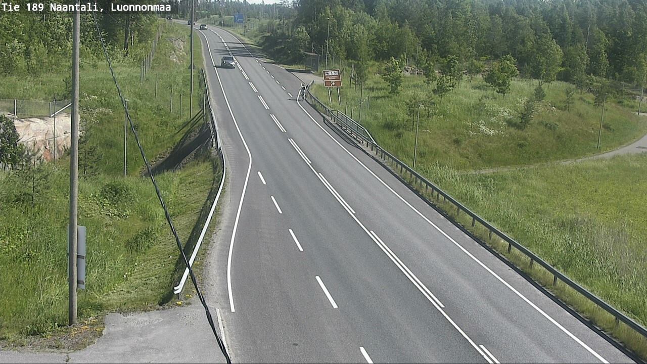 Weather Camera Image Road 189 Naantali, Luonnonmaa, Naantali, Varsinais-Suomi