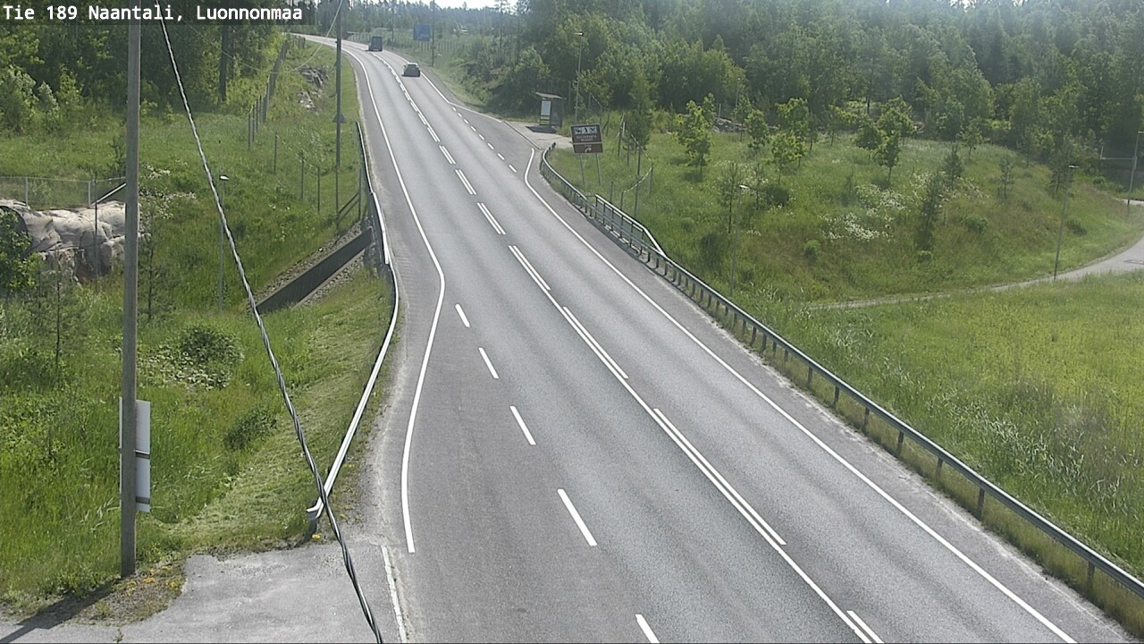 Weather Camera Image Väg 189 Nådendal, Luonnonmaa, Naantali, Varsinais-Suomi