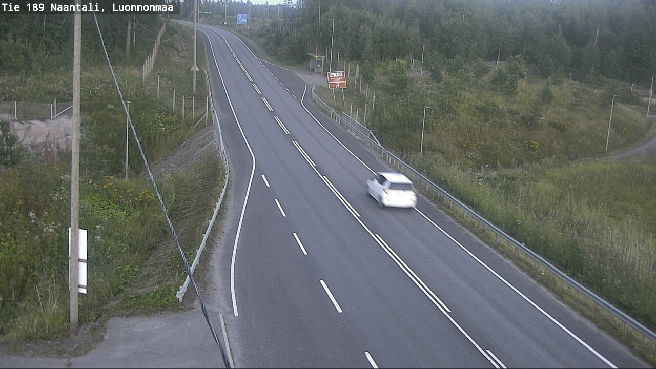 Weather Camera Image Road 189 Naantali, Luonnonmaa, Naantali, Varsinais-Suomi