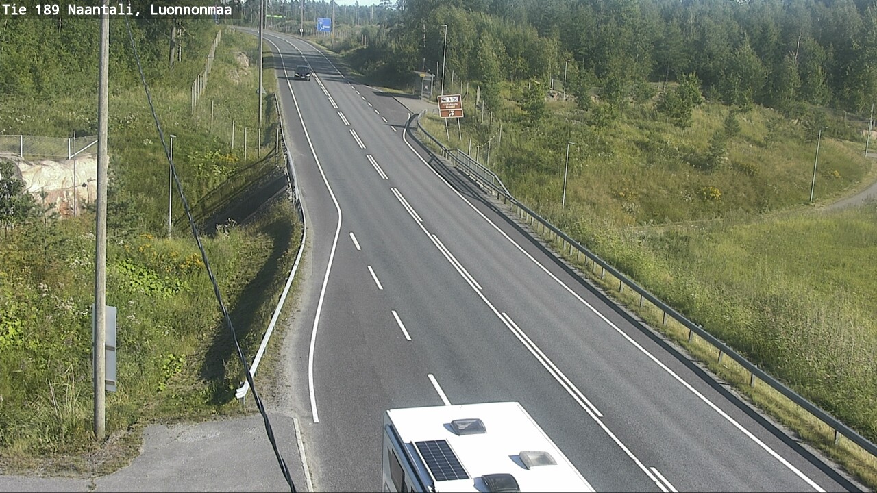 Weather Camera Image Road 189 Naantali, Luonnonmaa, Naantali, Varsinais-Suomi