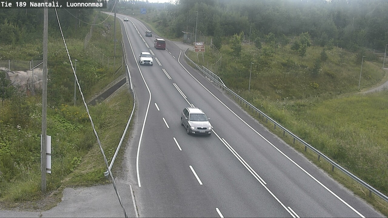 Weather Camera Image Väg 189 Nådendal, Luonnonmaa, Naantali, Varsinais-Suomi