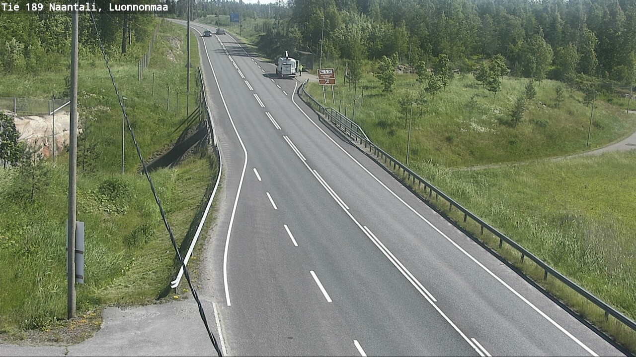 Weather Camera Image Road 189 Naantali, Luonnonmaa, Naantali, Varsinais-Suomi