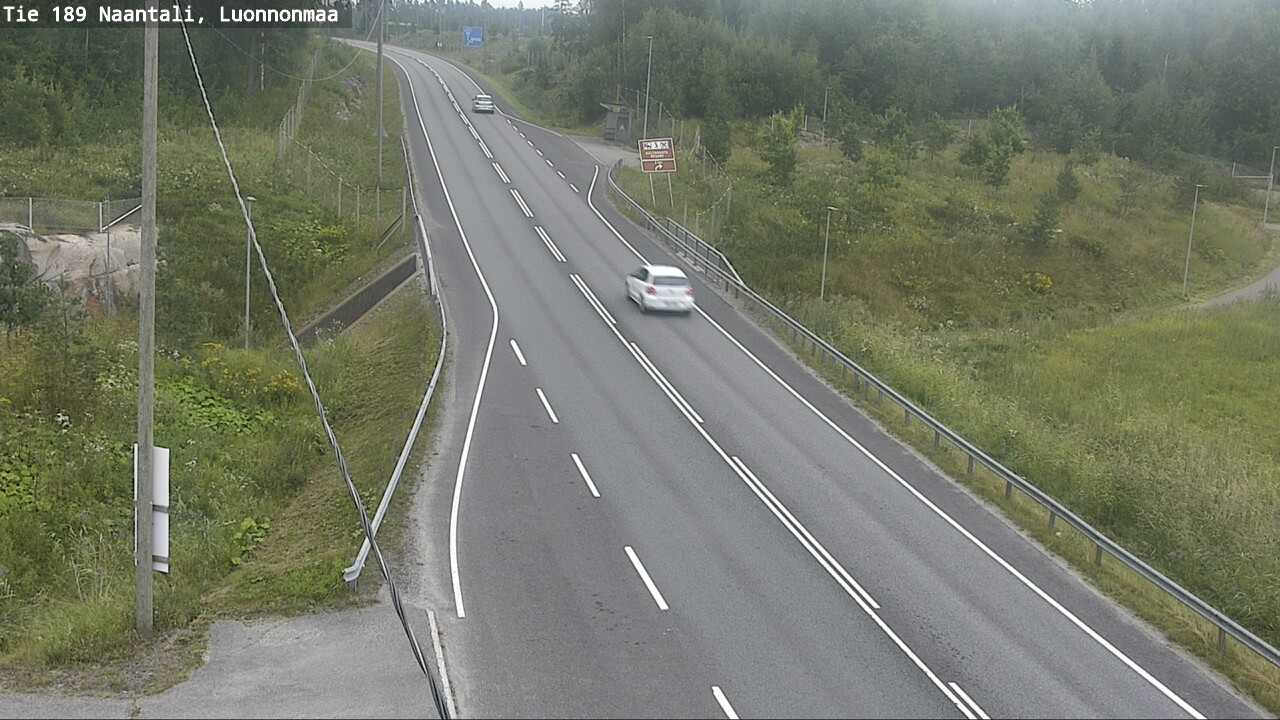 Weather Camera Image Road 189 Naantali, Luonnonmaa, Naantali, Varsinais-Suomi