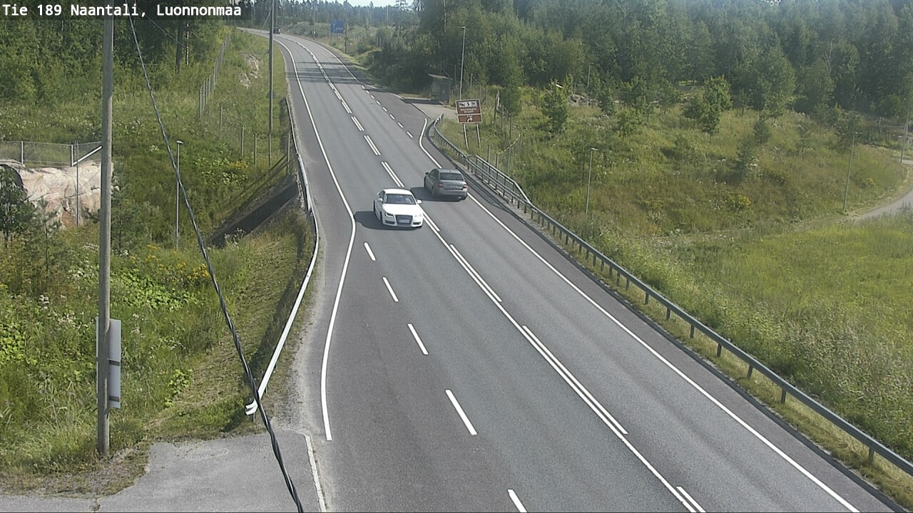 Weather Camera Image Road 189 Naantali, Luonnonmaa, Naantali, Varsinais-Suomi