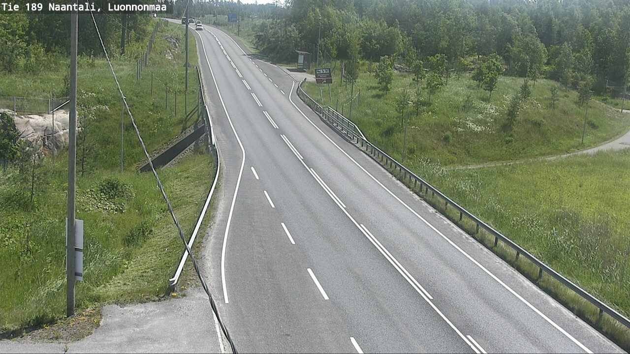 Weather Camera Image Väg 189 Nådendal, Luonnonmaa, Naantali, Varsinais-Suomi