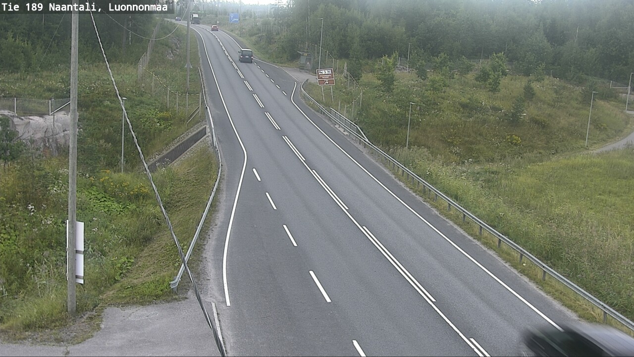 Weather Camera Image Road 189 Naantali, Luonnonmaa, Naantali, Varsinais-Suomi