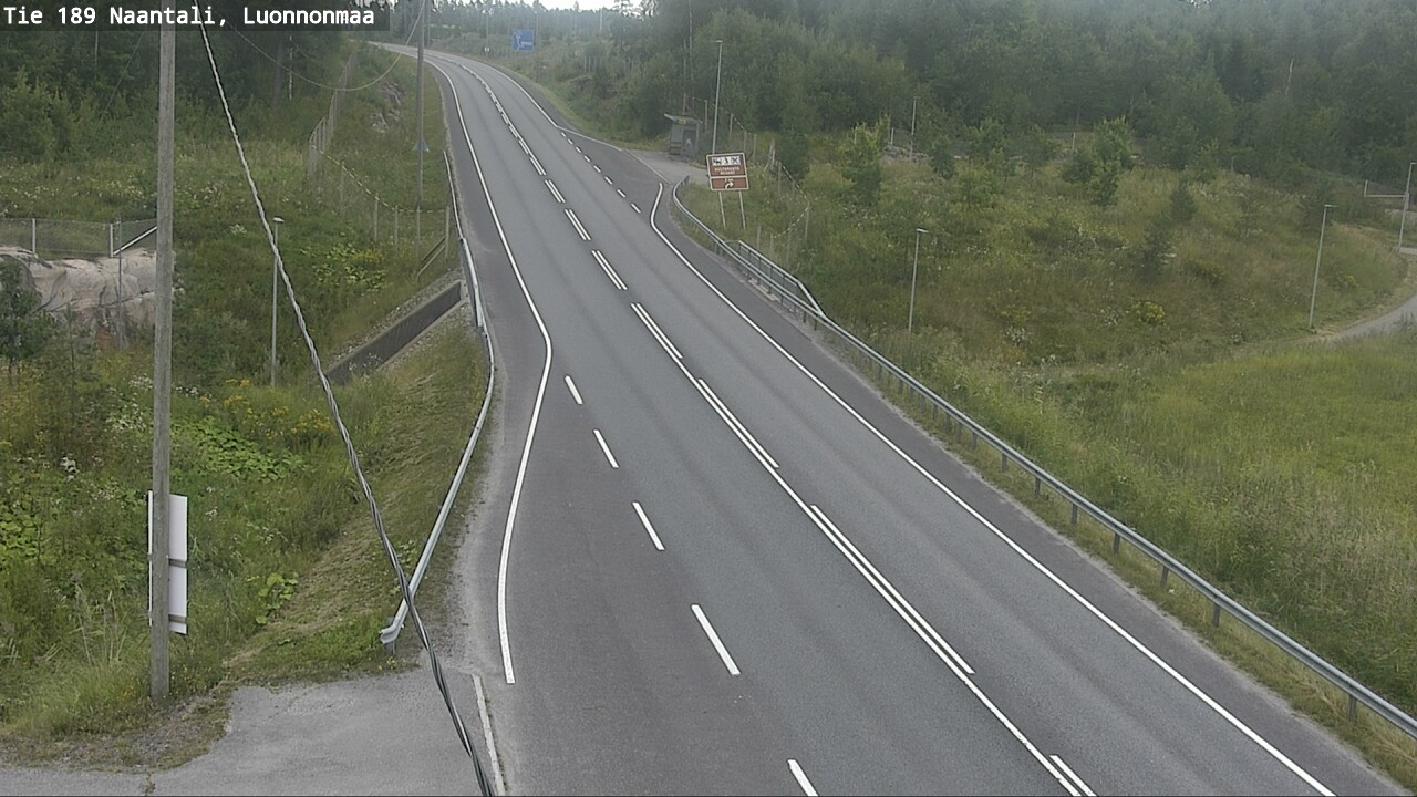 Weather Camera Image Väg 189 Nådendal, Luonnonmaa, Naantali, Varsinais-Suomi