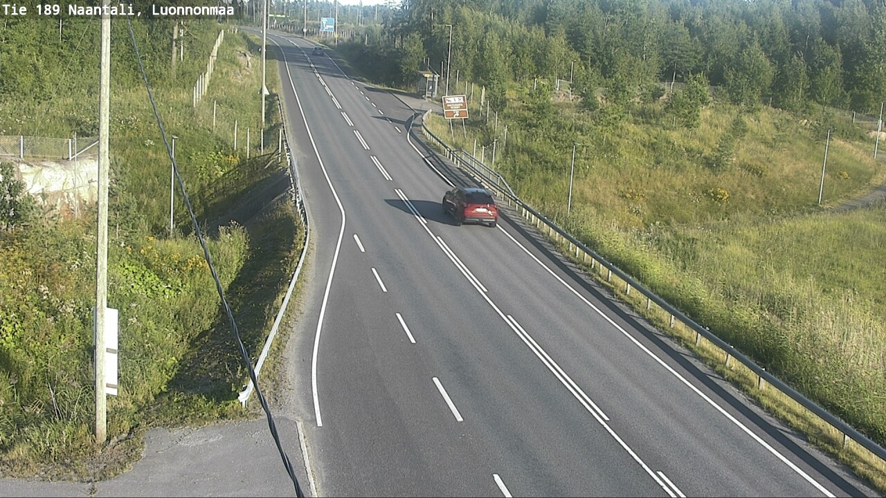 Weather Camera Image Road 189 Naantali, Luonnonmaa, Naantali, Varsinais-Suomi
